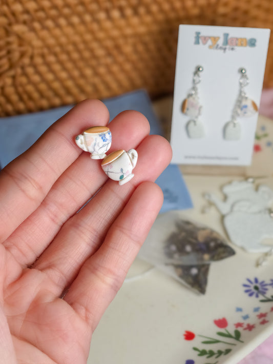 Teacup Stud Earrings