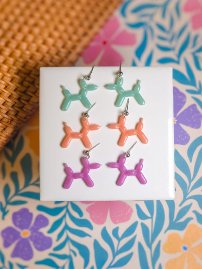 Balloon Dog Earrings