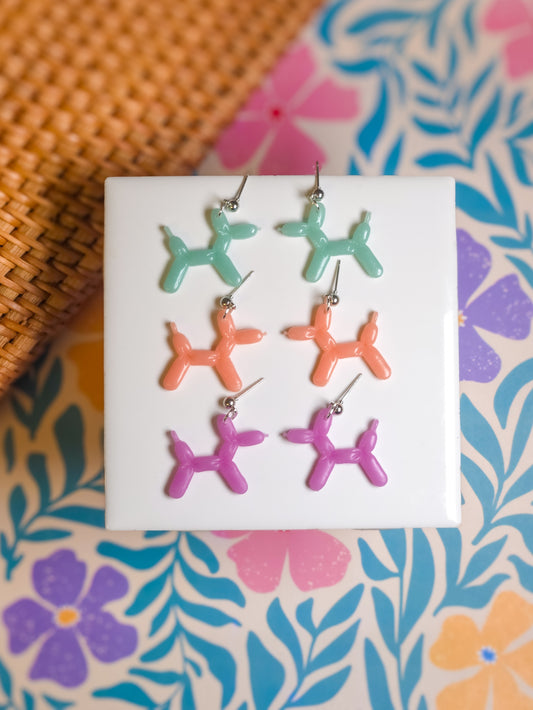 Balloon Dog Earrings