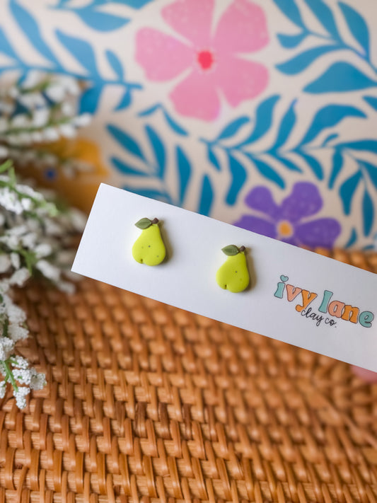 Pear Stud Earrings