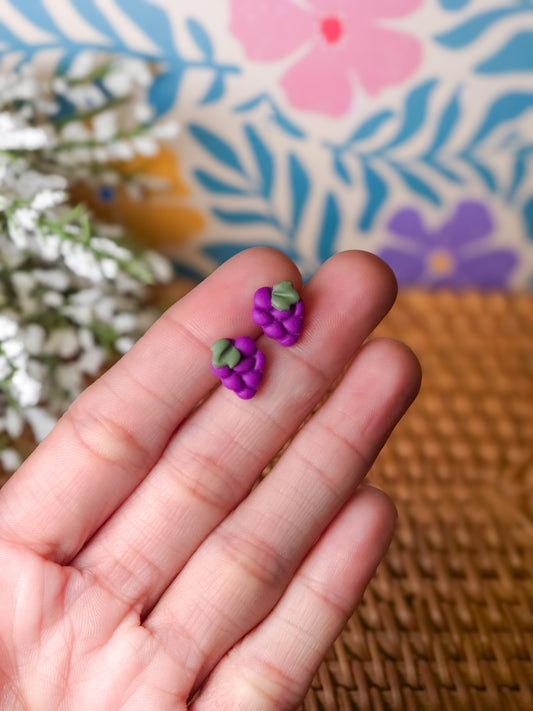 Grape Bunch Stud Earrings