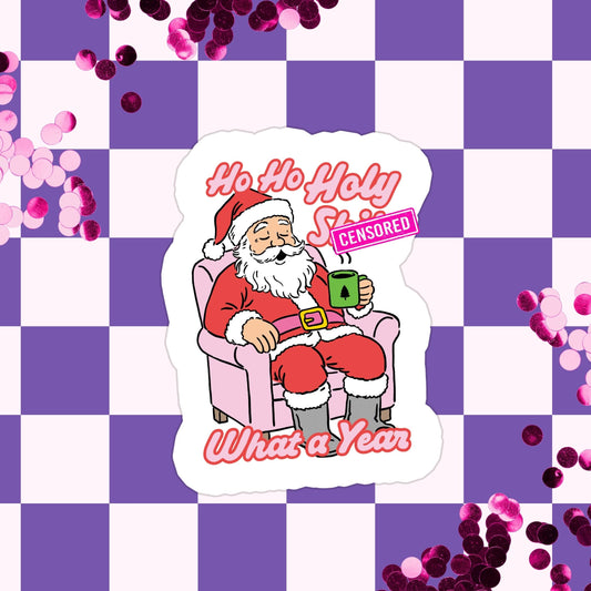 Holy Sh*t What A Year | Waterproof Vinyl Sticker