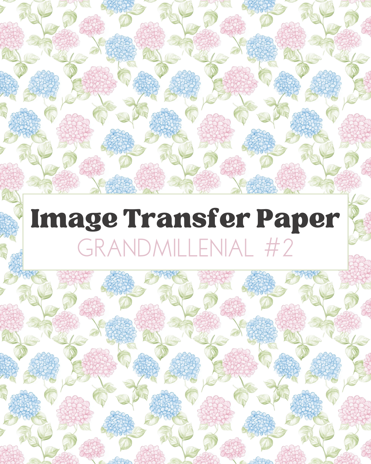 Grandmillenial #2 - Transfer Sheet