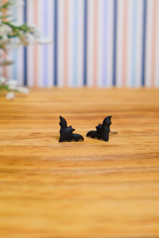 Tiny Bat Stud Earrings