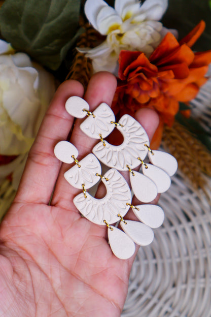 Elowen | Ivory Statement Dangles