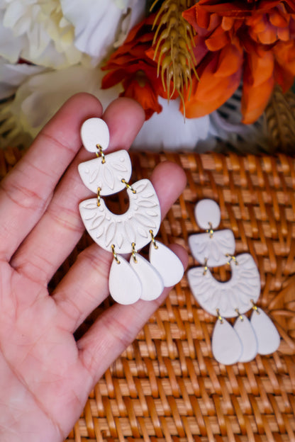 Elowen | Ivory Statement Dangles