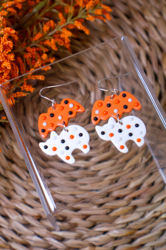 Frosted Halloween Cookie Earrings