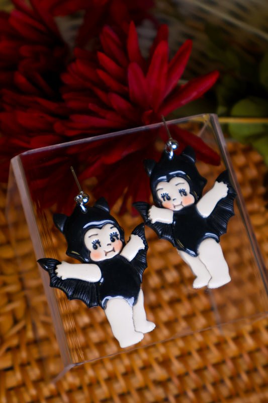 Kewpie Earrings | Bat Costume