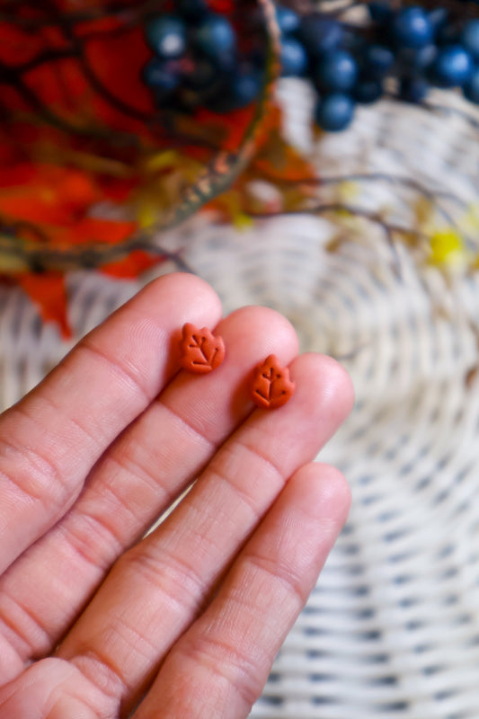 Autumn Leaf Stud Earrings
