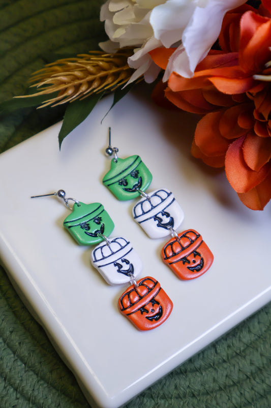 Trick Or Treat Bucket Trio Earrings