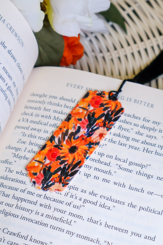 Sunflower Painting Bookmark