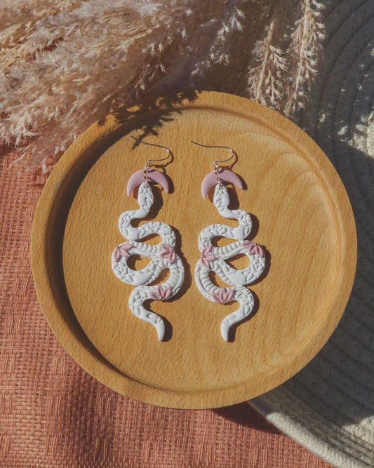 Pink Boho Floral Snakes