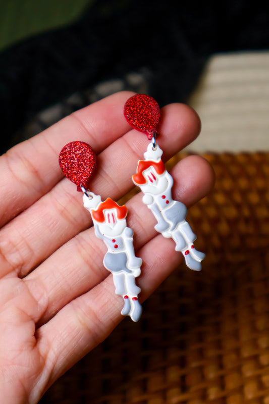 Horror Clown Earrings