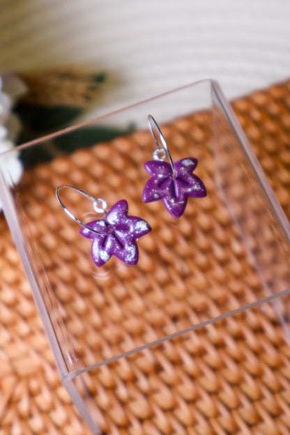 Autumn Leaf Mini Hoops