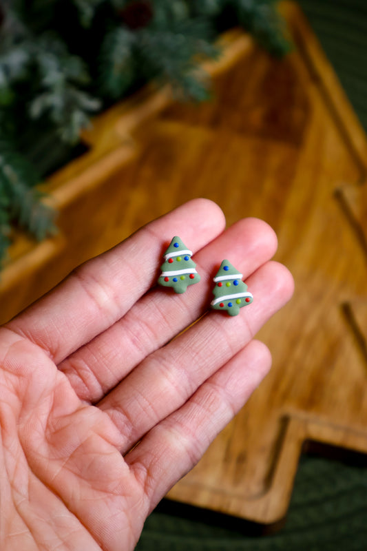Christmas Tree Stud Earrings