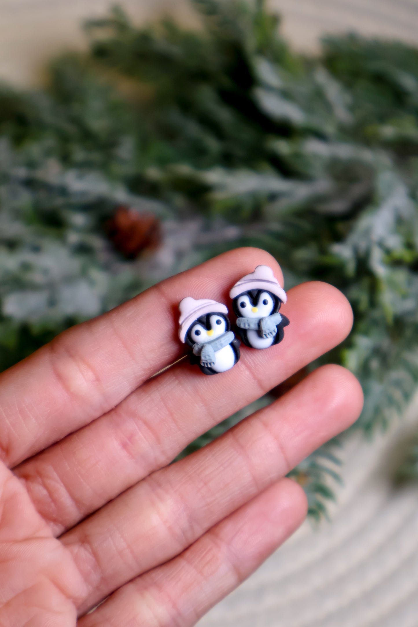 Cozy Penguin Stud Earrings