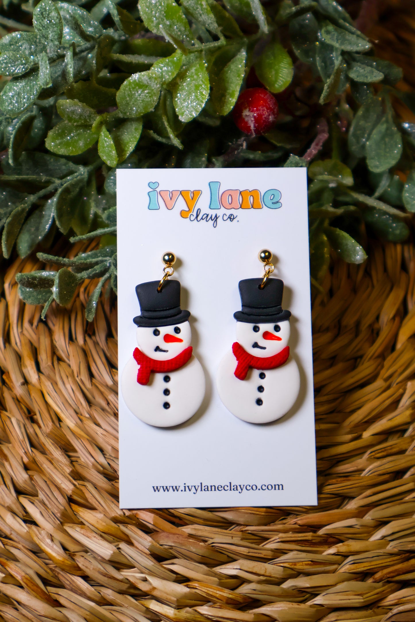 Snowman Earrings