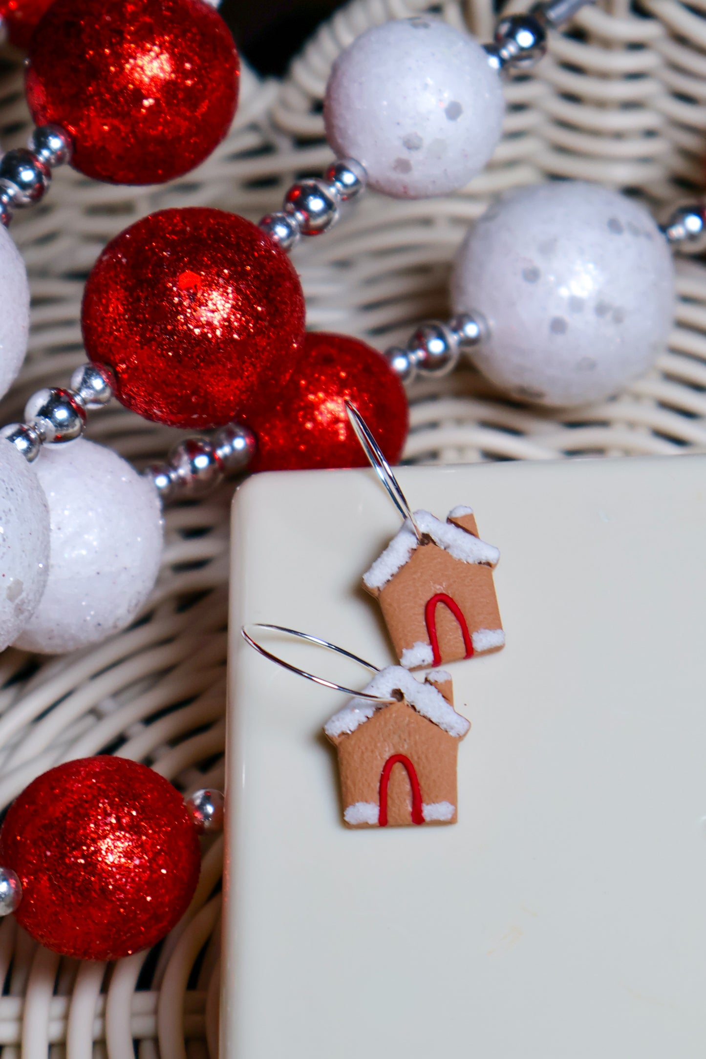 Gingerbread House Earrings