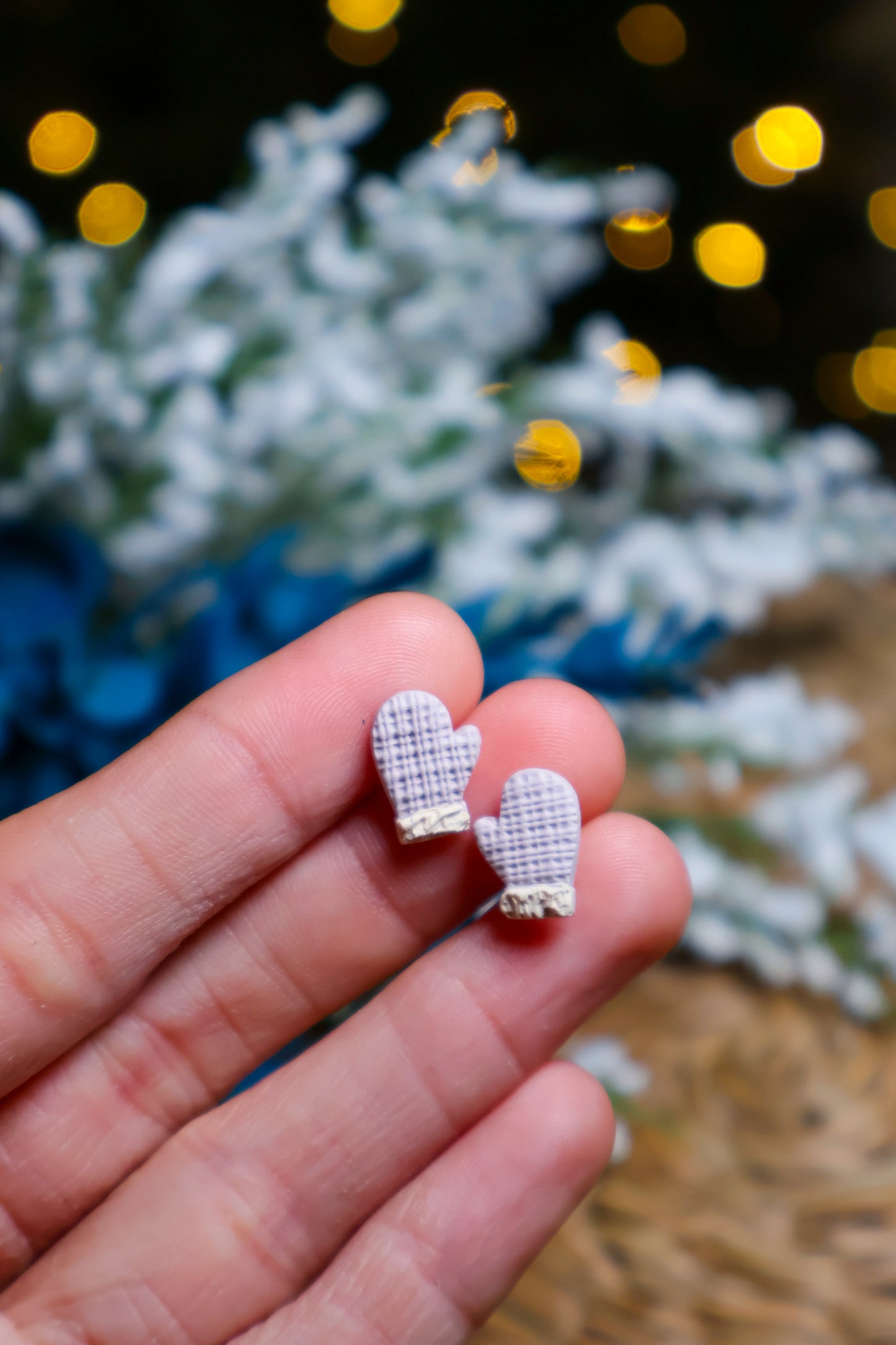 Cozy Mitten Stud Earrings