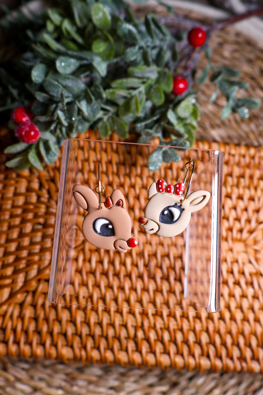 Reindeer Couple Earrings