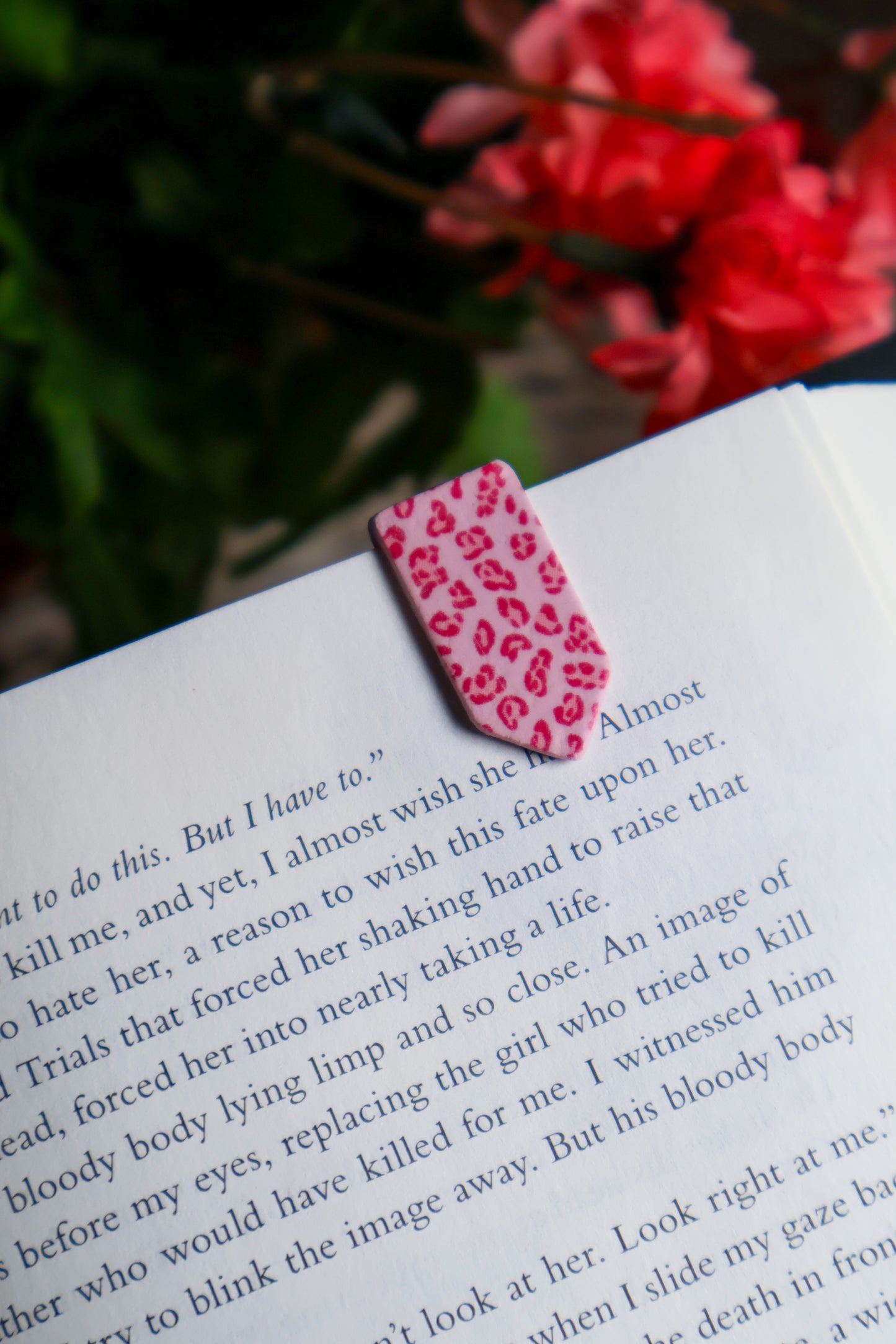 Mini Stacked Bookmark | Pink Cheetah