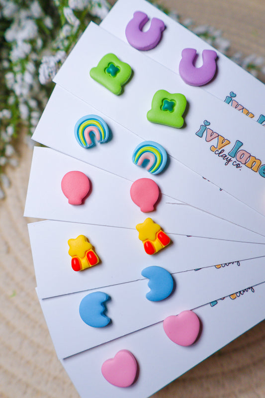 Good Luck Charm Stud Earrings