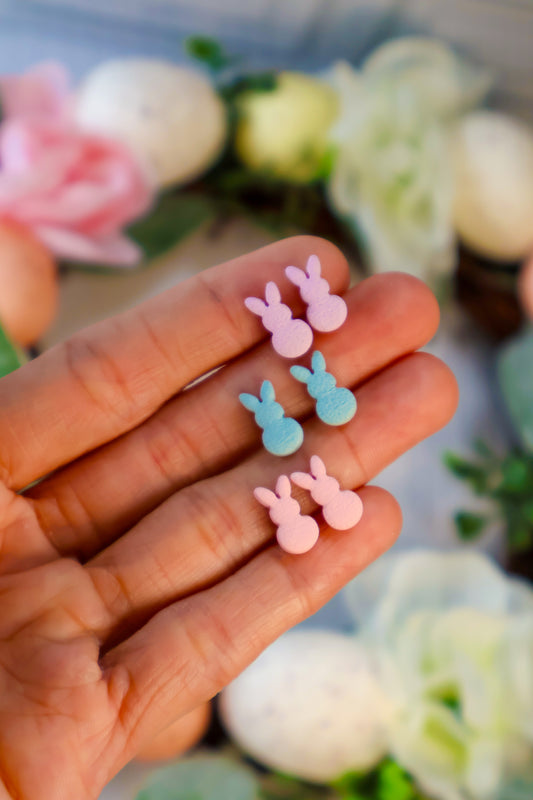 Simple Bunny Stud Earrings
