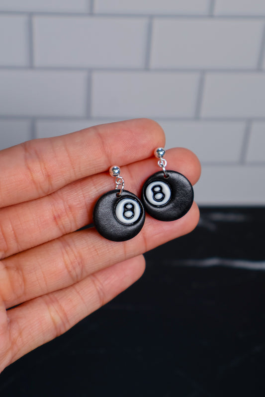 8 Ball Earrings