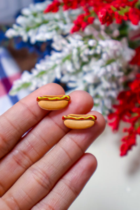 Hot Dog Stud Earrings