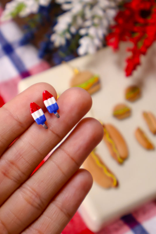 Firework Popsicle Stud Earrings