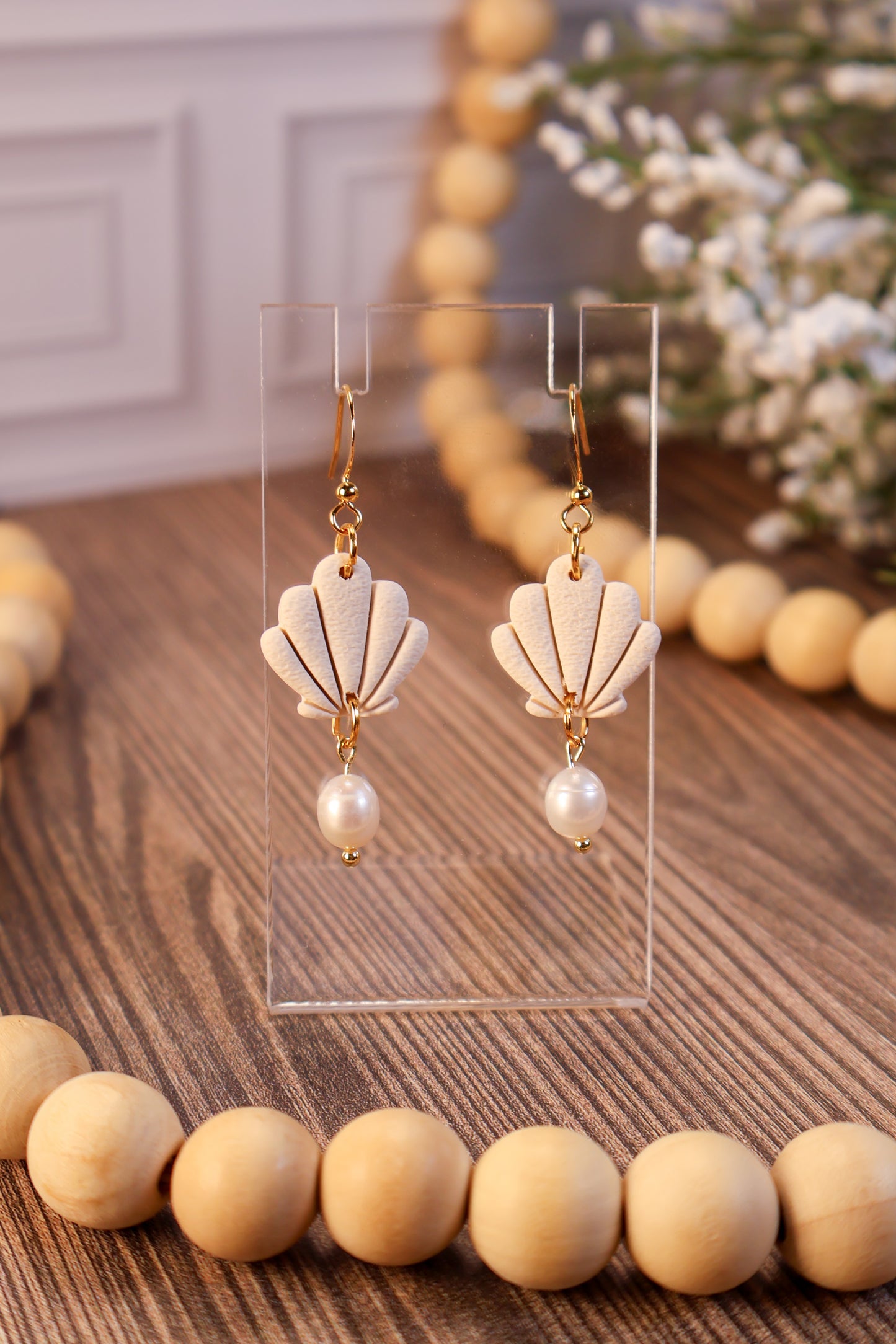 Marina | Seashell & Freshwater Pearl Earrings