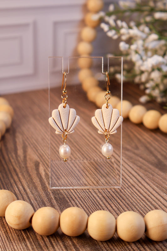 Marina | Seashell & Freshwater Pearl Earrings