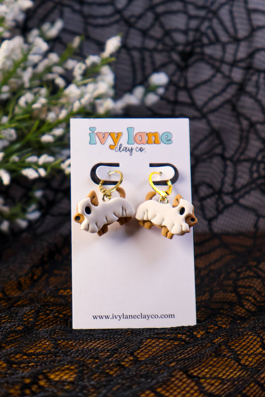 Sheet Ghost Puppy Earrings