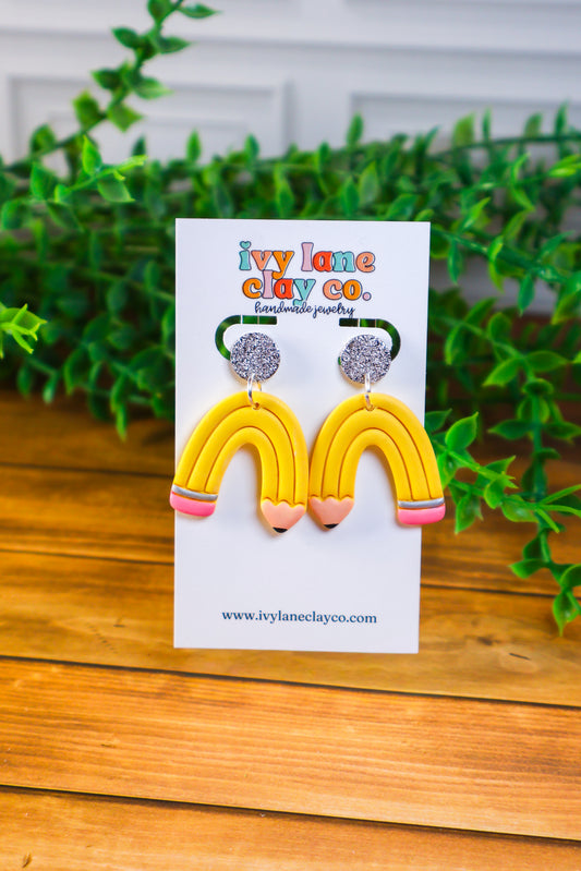 Pencil Arch Earrings