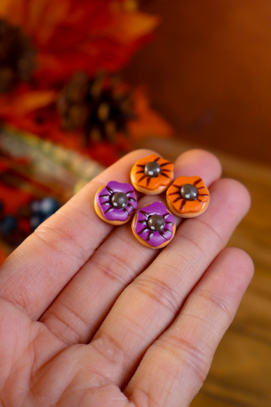 Spider Donut Stud Earrings