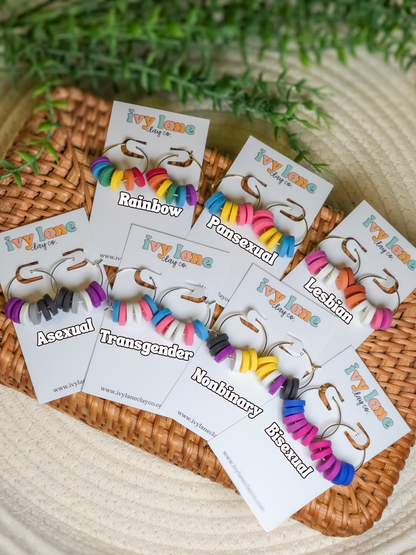 Pride Heart Stud Earrings