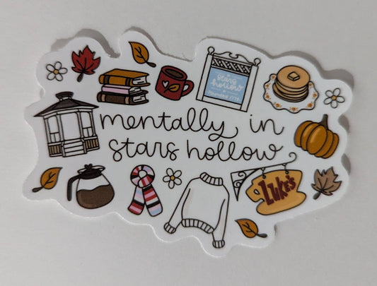 Mentally in Stars Hollow | Waterproof Vinyl Sticker