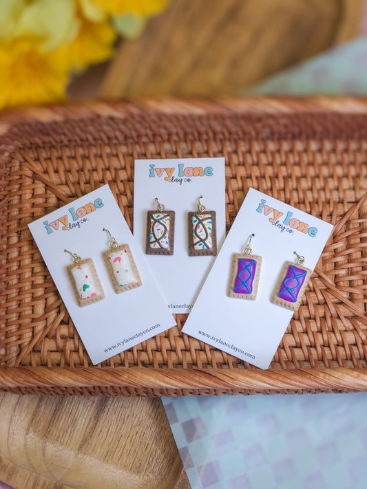 Frosted Toaster Pastry Earrings