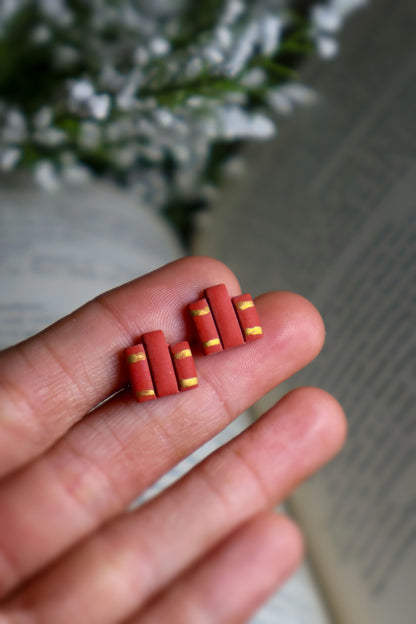 Book Stud Earrings