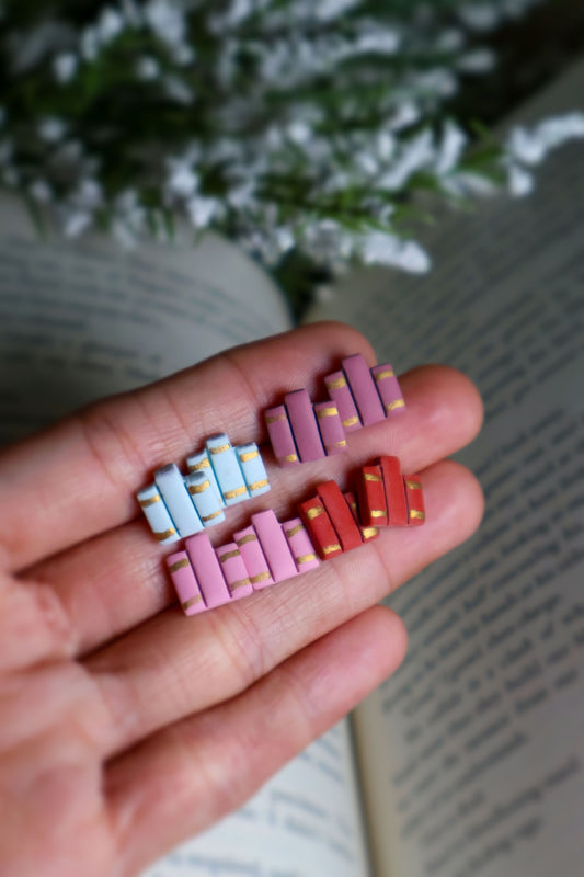 Book Stud Earrings