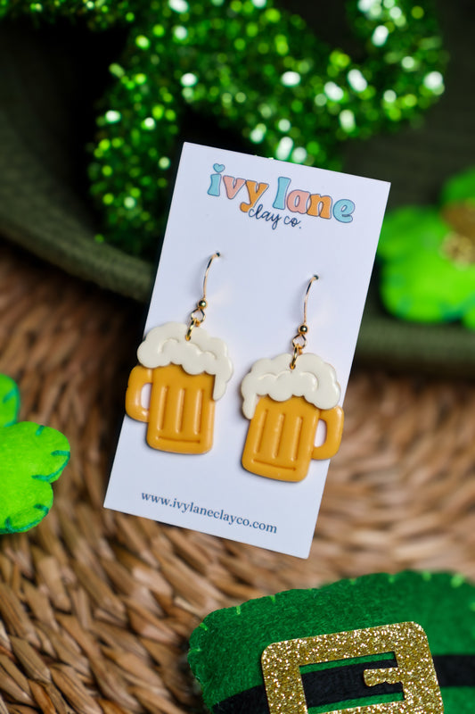 Beer Mug Earrings