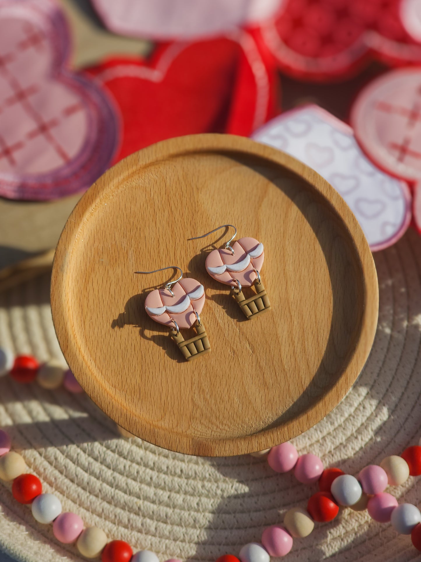 Heart Air Balloon Earrings