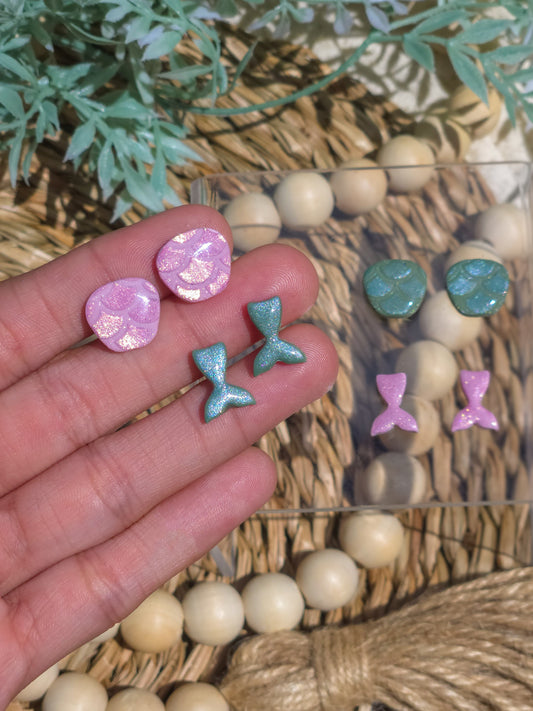 Mermaid Stud Set - (2 Pack)