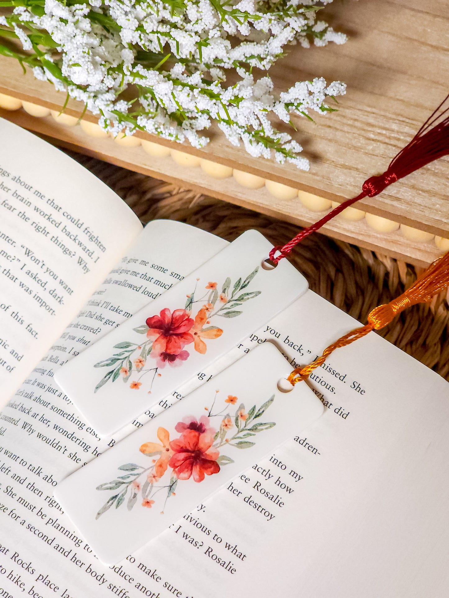 Watercolor Floral Bookmark (Mini)