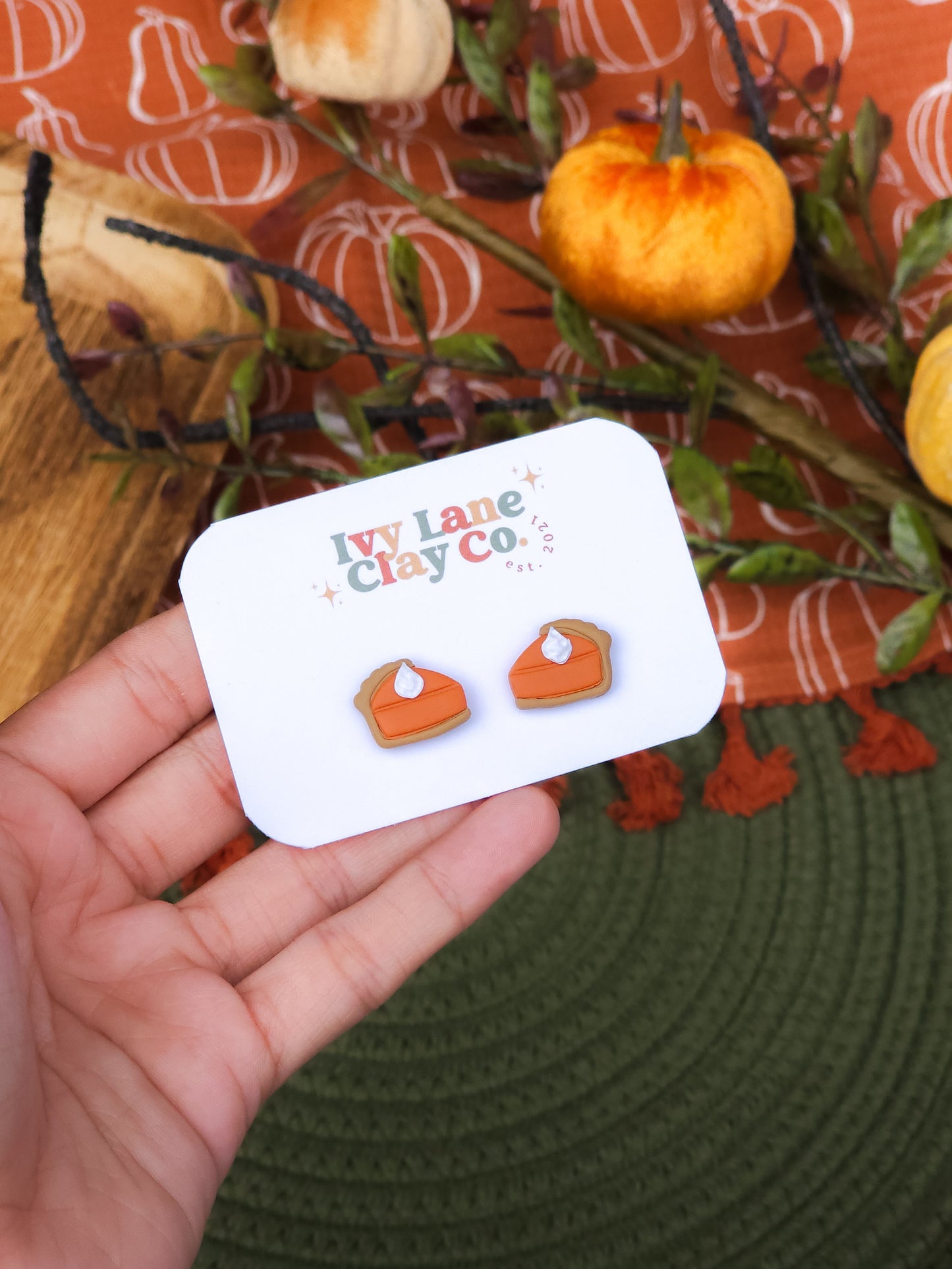 Pumpkin Pie - Stud Earrings