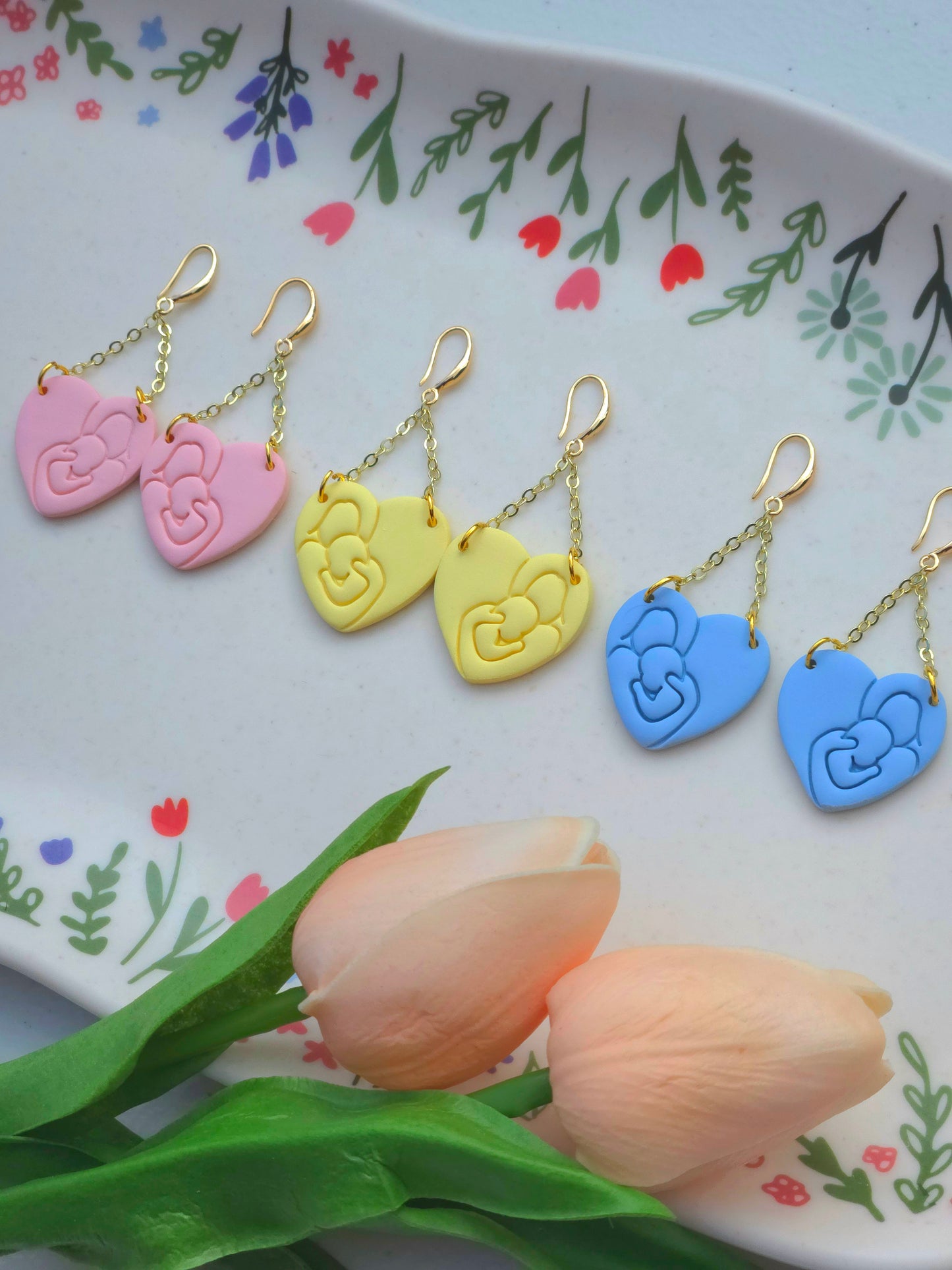 Mother's Love - Heart Dangles